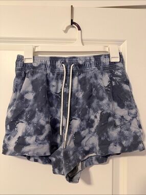 Nike Women’s Navy and White Tie-Dye Athletic Shorts